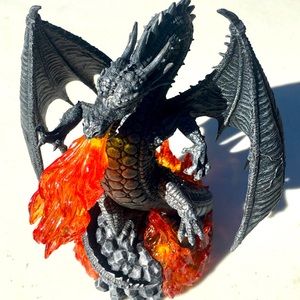 Dragon Fire, resin and acrylic, cool looking figurine.
